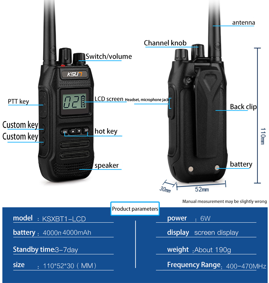 teach Meyella Piglet KSUN Walkie-Talkie KSXBT1-NX Internal Version - Commercial Grade - BUXUN Electronic Technology CO., LTD teach Meyella Piglet KSUN Walkie-Talkie KSXBT1-NX Internal Version - Commercial Grade - BUXUN Electronic Technology CO., LTD